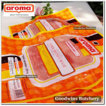 Aroma Bali frozen pork HAM HONEY half cut as steaks 1cm 3/8" (price/pack 5pcs 1kg)